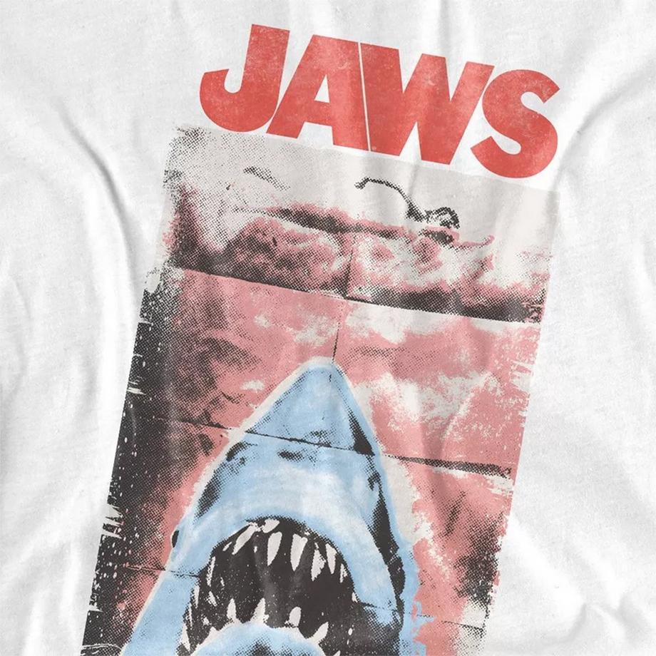 Jaws T-Shirt Stampa Squalo Punk  