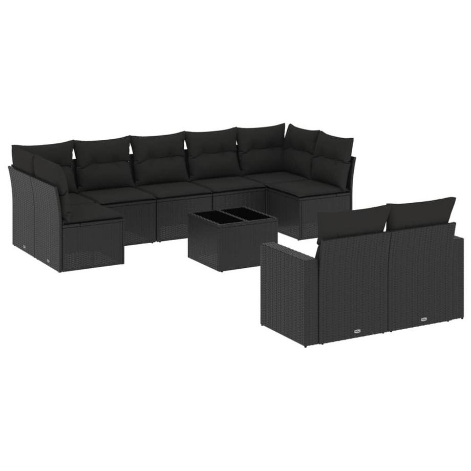 set divano da giardino Polirattan