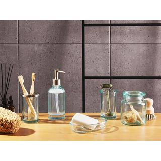 Beliani Set de 5 accessoires de salle de bain en Verre Moderne AMARGA  