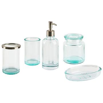 Set da 5 accessori per il bagno en Vetro Moderno AMARGA
