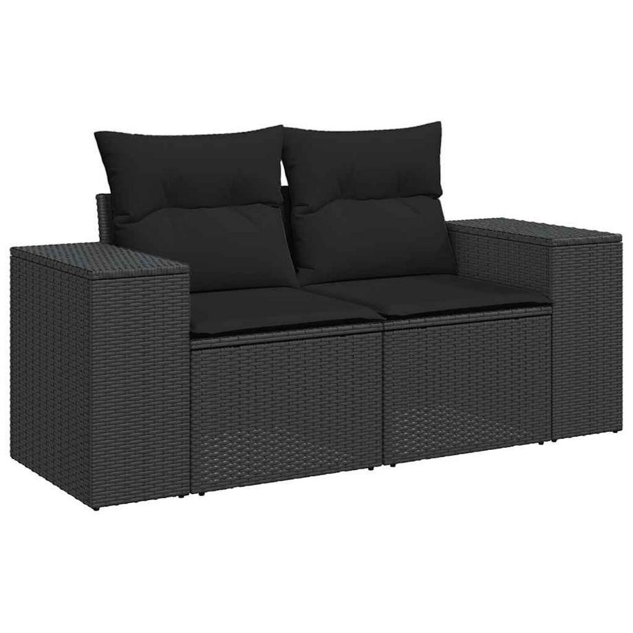 VidaXL set di divani da giardino Polirattan  