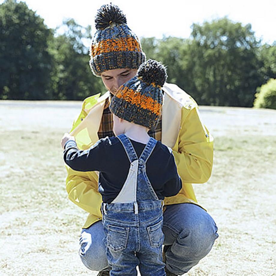 Beechfield Corkscrew Berretto in maglia con pompon  