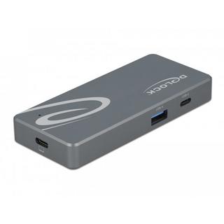 DeLock  LETTORE DI SCHEDE USB TYPE-C PER SCHEDE DI MEMORIA CFAST E SD + HUB USB CON PORTA DI TIPO-A E USB TYPE-C 