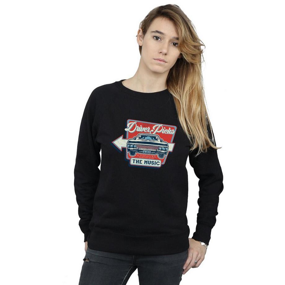 Supernatural Driver Picks The Music Sweatshirt  