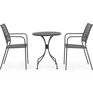 mutoni Table de jardin Lizette anthracite ronde années 60  