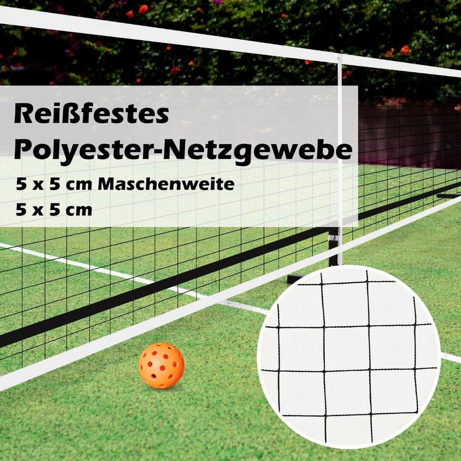 B2X  Tragbares Pickleball-Netz mit Metallrohren starkem Polyesternetz & Tragetasche aus Oxford-Stoff wetterfestes Sportnetz 670 cm langes 