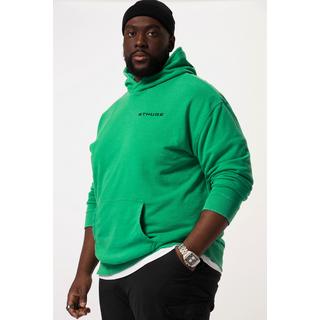 Sthuge Sweat-shirt à capuche Oversized Acid Washed Imprimé  