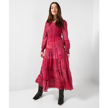Boho-Patchwork-Midikleid
