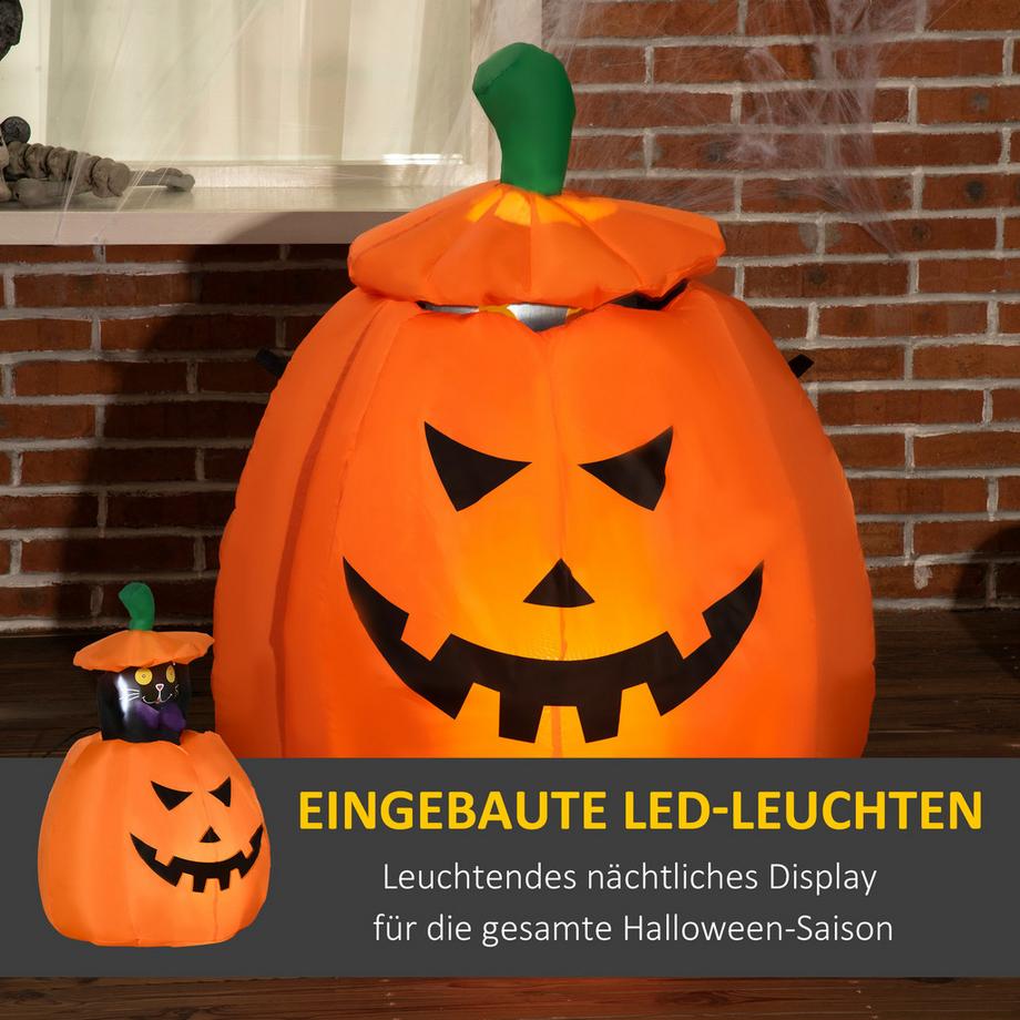 Outsunny Halloween Aufblasbarer Kürbis  