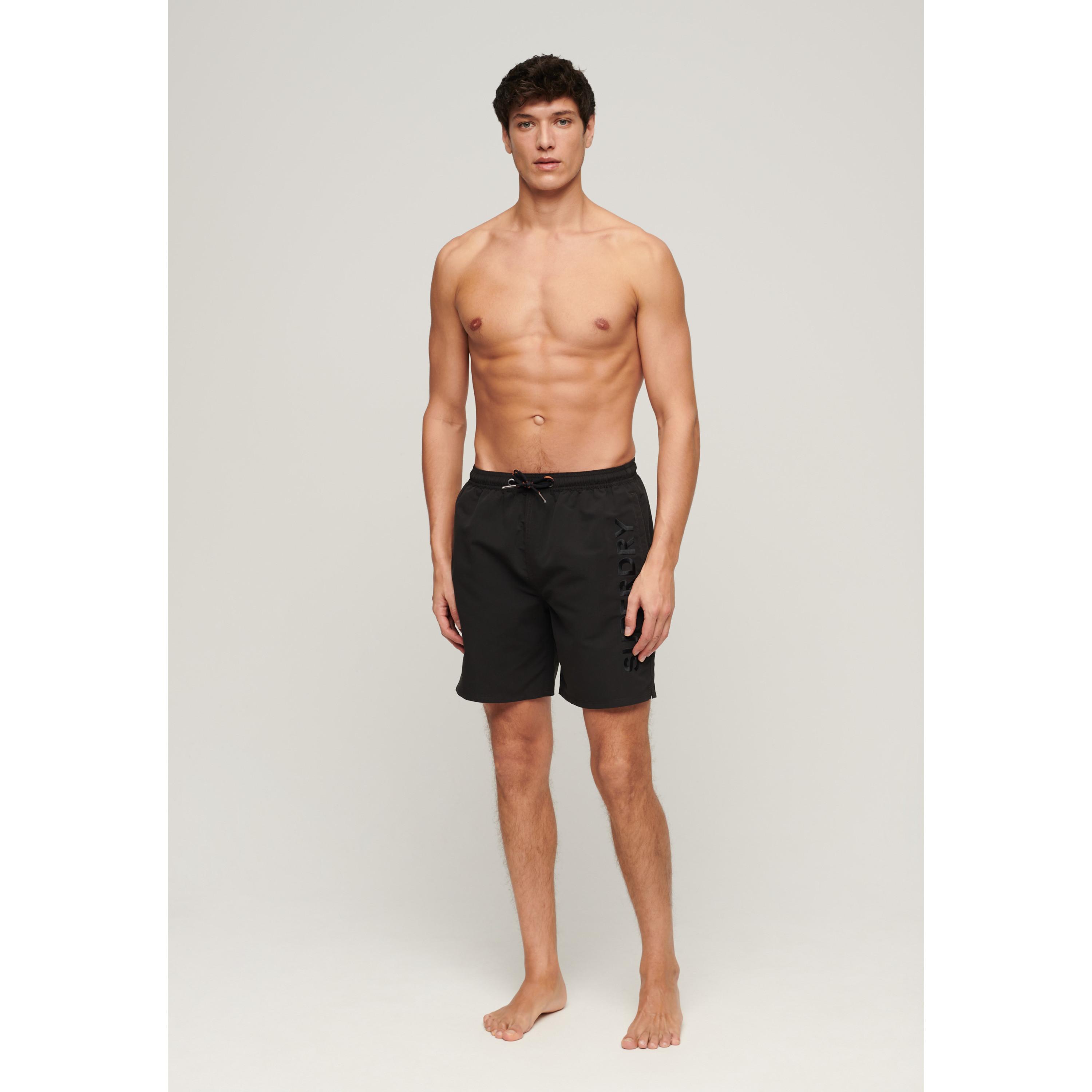 Superdry Bestickte Badeshorts 43 cm  