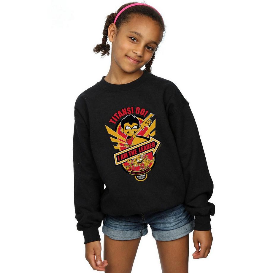 DC COMICS  Teen Titans Go I Am The Leader Sweatshirt 