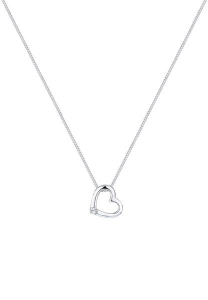 Elli  Collier Femmes Pendentif Coeur Avec Cristal 