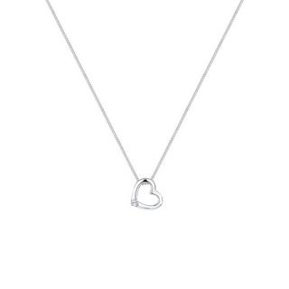 Elli  Collier Femmes Pendentif Coeur Avec Cristal 