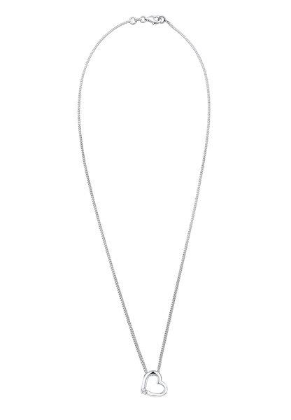 Elli  Halskette Herz Symbol Mit Kristall 