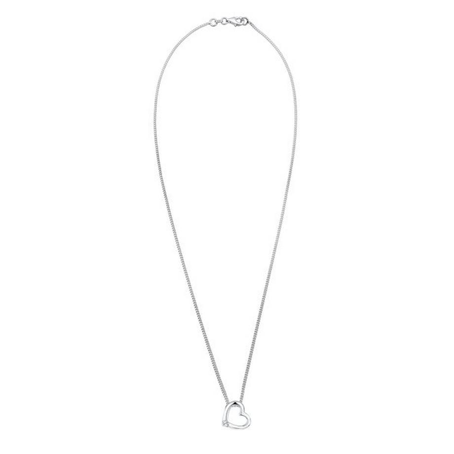 Elli  Halskette Herz Symbol Mit Kristall 