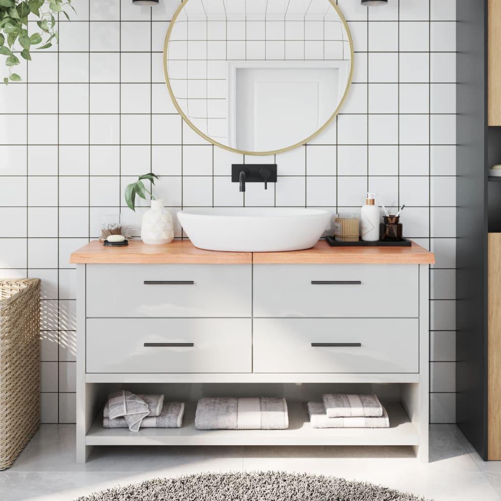 VidaXL  Comptoir de salle de bain bois de chêne 