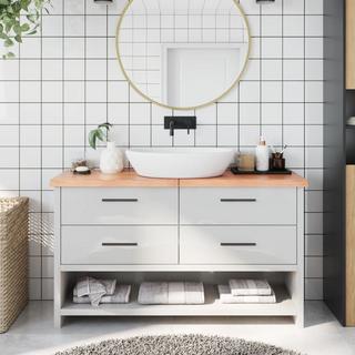 VidaXL  Comptoir de salle de bain bois de chêne 