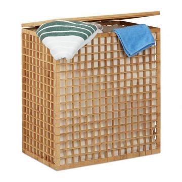 Panier à linge avec 2 compartiments