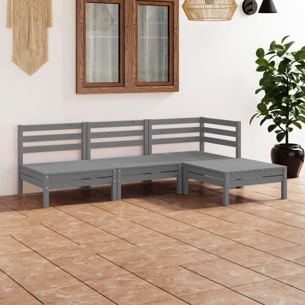 VidaXL Mobilier de jardin bois de pin  