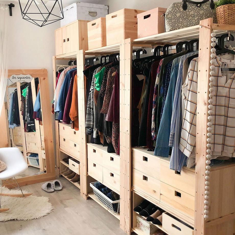 Calicosy Schreibtischblock mit 2 Schubladen aus massiver Kiefer - L36,2 x H36,2 cm  