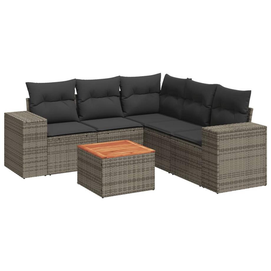 set divano da giardino Polirattan