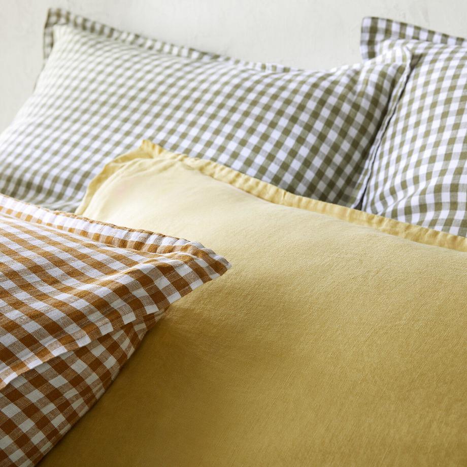 La Redoute Intérieurs Acélie Housse de Couette Vichy Khaki  