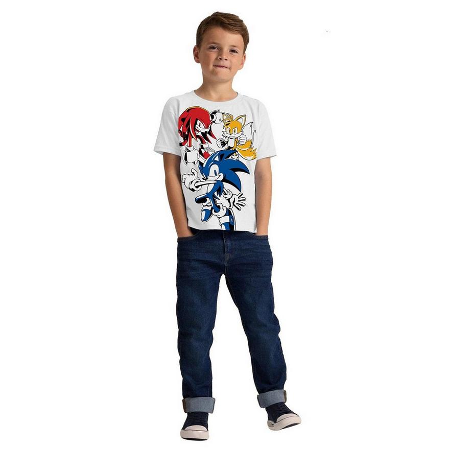 Sonic The Hedgehog  T-Shirts Motiftyle Personnages (Pack de trois) 