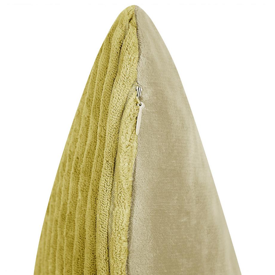 Beliani Lot de 2 coussins décoratifs en Velours côtelé Rétro MILLET  