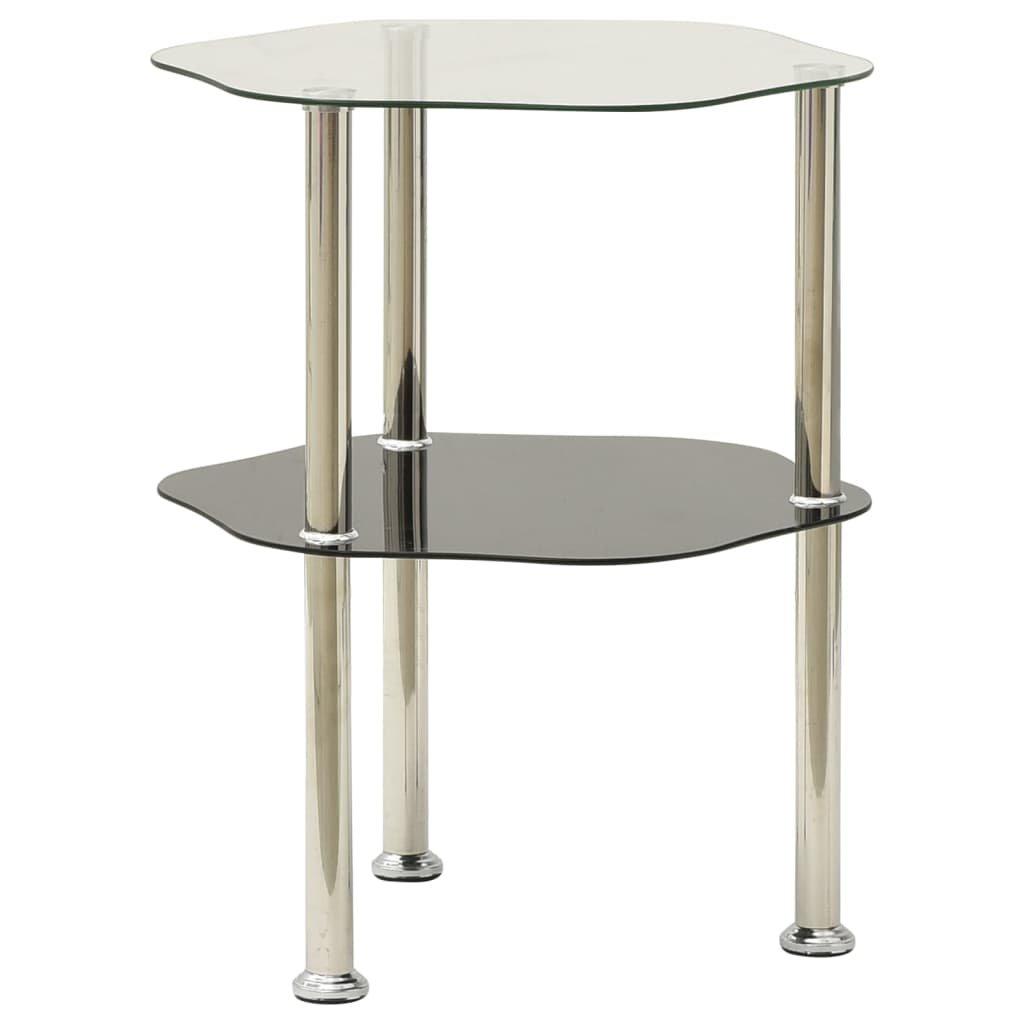 VidaXL Table d'appoint verre  