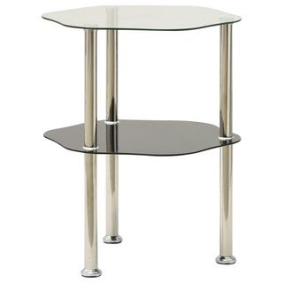 VidaXL Table d'appoint verre  