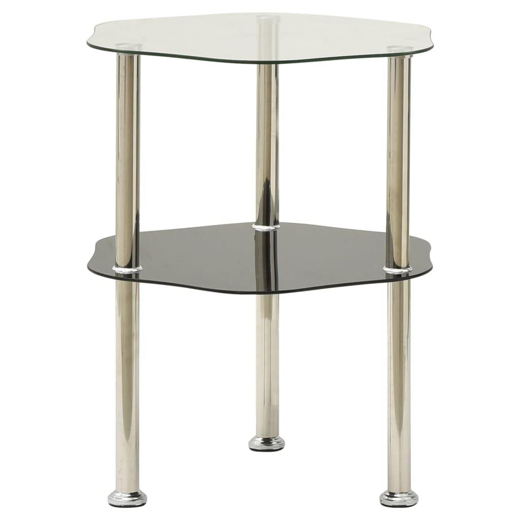 VidaXL Table d'appoint verre  