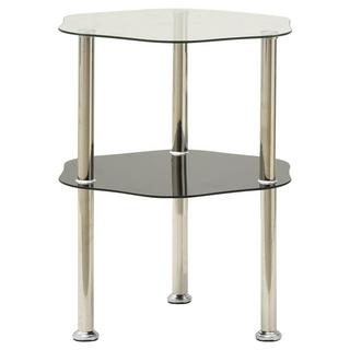 VidaXL Table d'appoint verre  