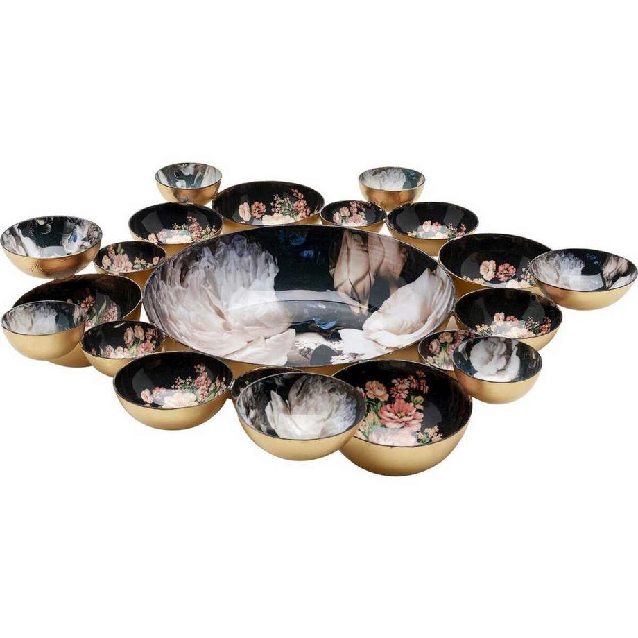 KARE Design  Deko Schale Wild Roses rund 40 