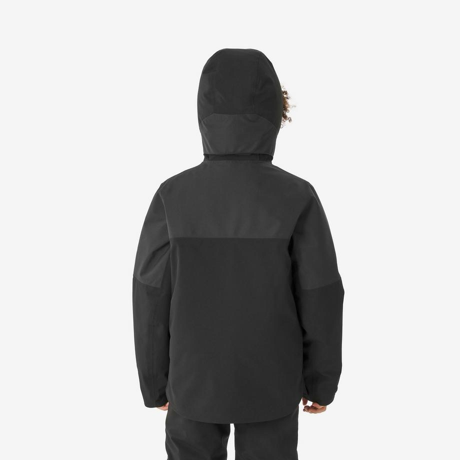 WEDZE Kinder warme wasserdichte Skijacke 900 Khaki  