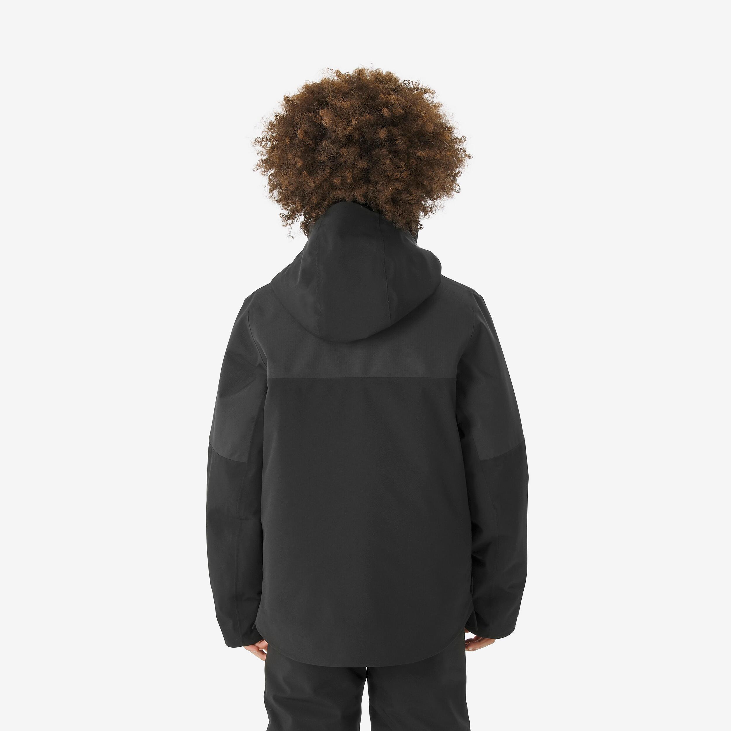 WEDZE Kinder warme wasserdichte Skijacke 900 Khaki  