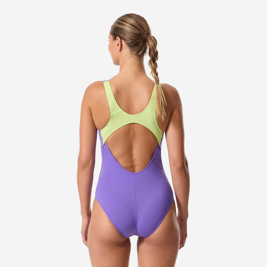DECATHLON  Kimy, einteiliger Badeanzug  Violett 