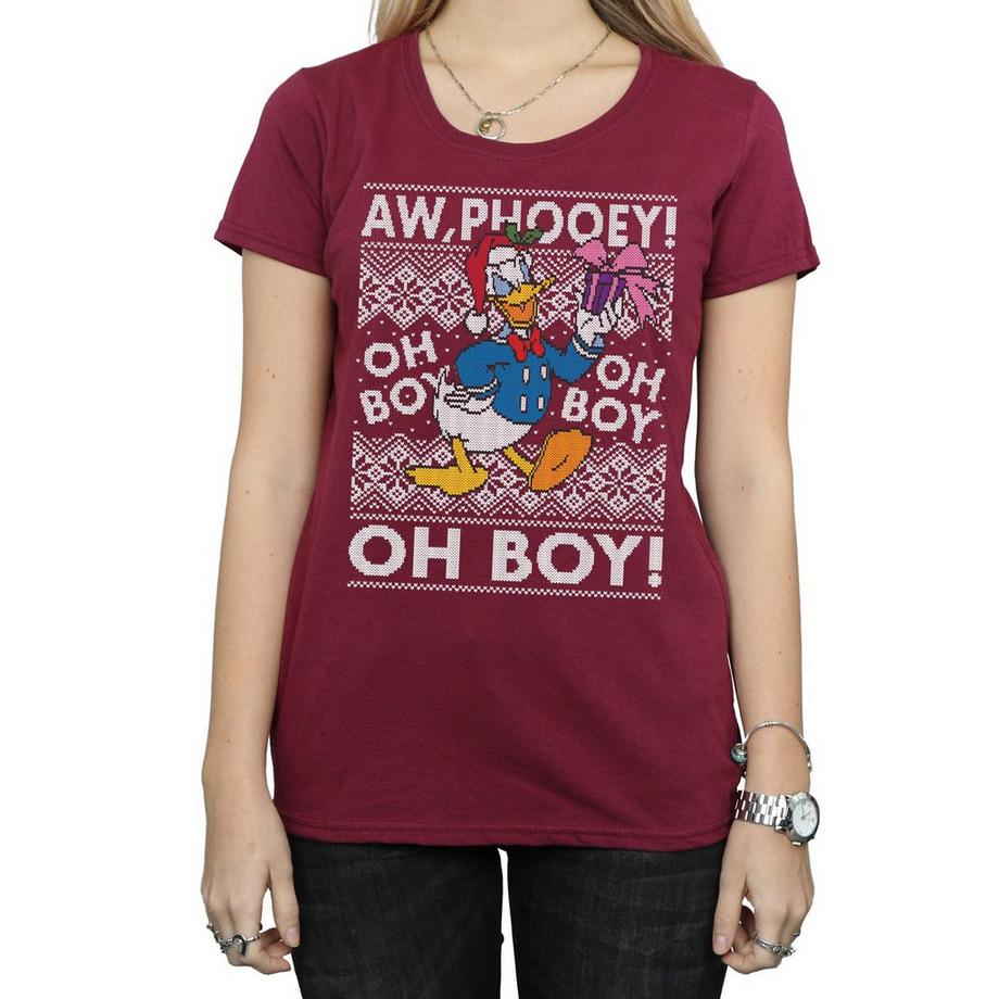 Disney Donald Duck Aw Phooey T-Shirt di Natale  