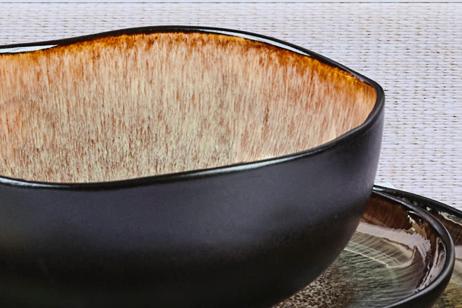 BJÖRN Set de bols IRIS - marron  