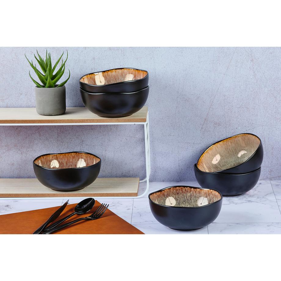 BJÖRN Set de bols IRIS - marron  