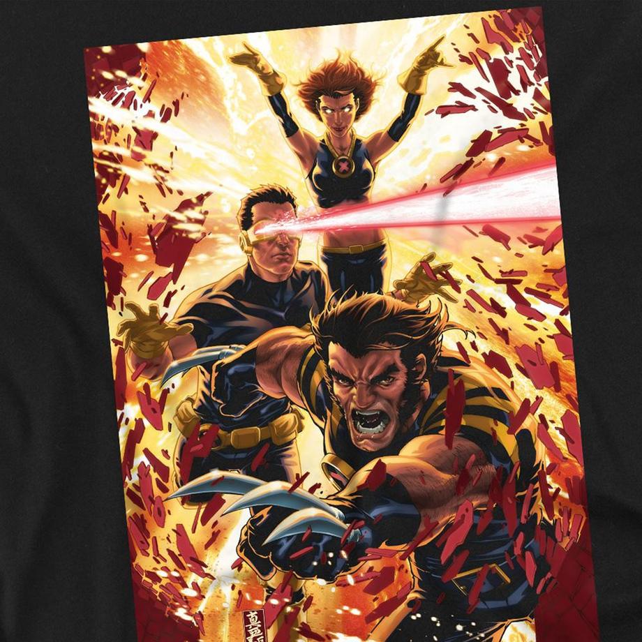 MARVEL T-shirt X-Men Stampa Grafica Maniche Lunghe  