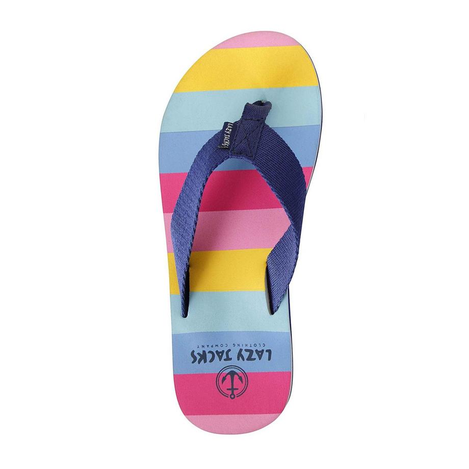 Lazy Jacks Tongs motif rayures en blocs  