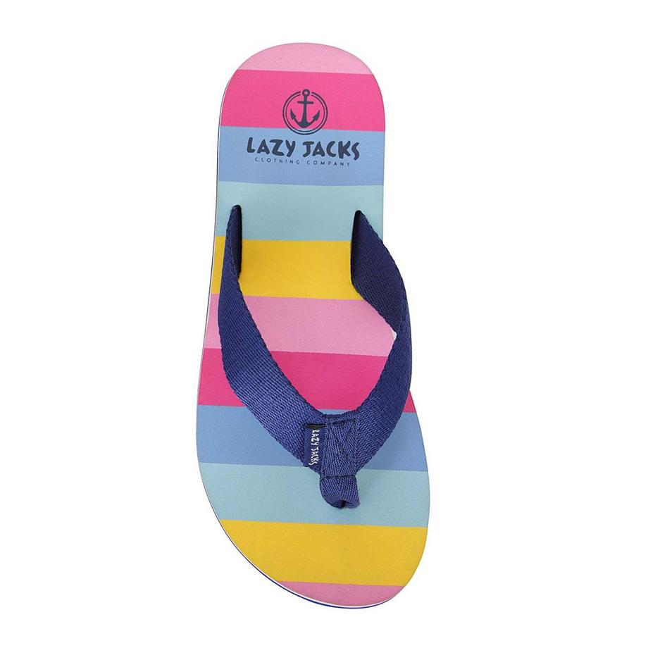 Lazy Jacks Tongs motif rayures en blocs  