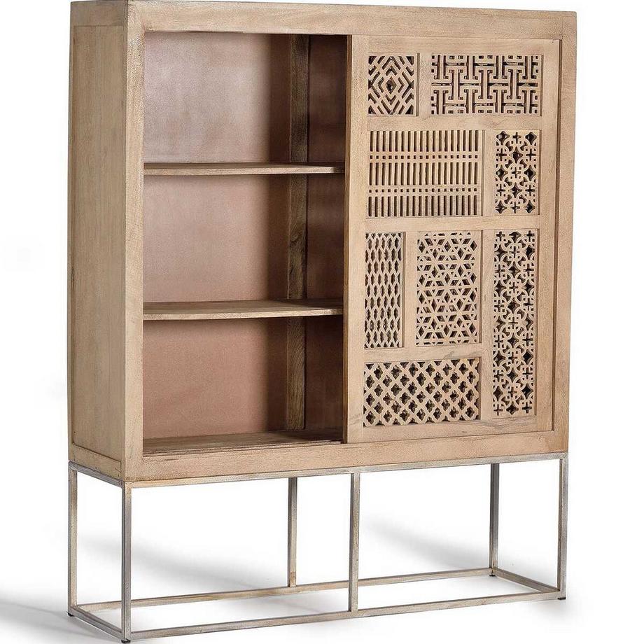 mutoni Armoire Style Mango naturel 140x170  