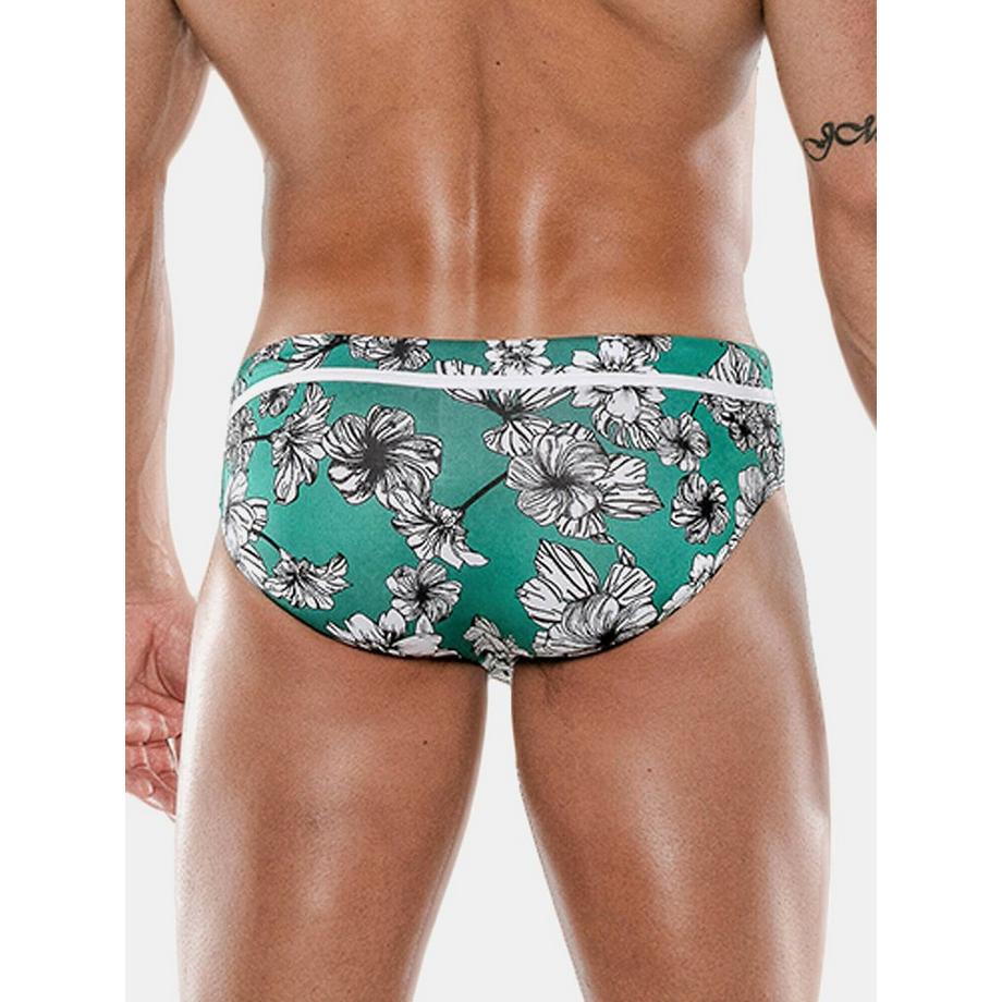 Code22 Slip de bain Tropicana à motif floral  