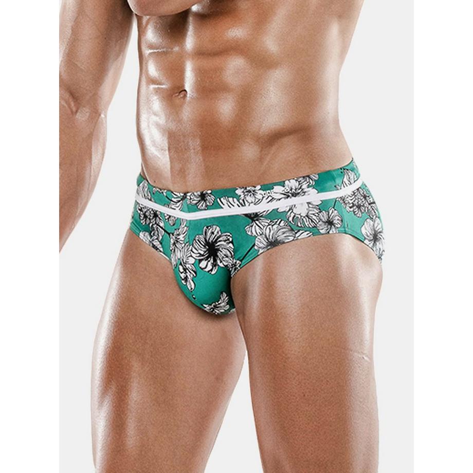 Code22 Slip de bain Tropicana à motif floral  