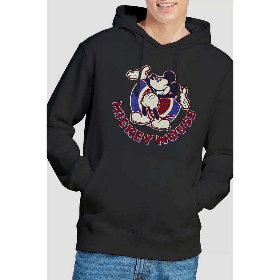 Disney Americana Felpa con Cappuccio Stampata  