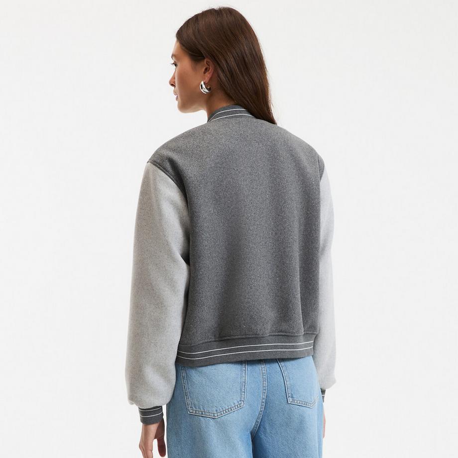 La Redoute Collections Kurze Jacke mit Stehkragen  