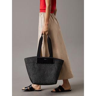Calvin Klein Raffia Medium Shopper Tasche  