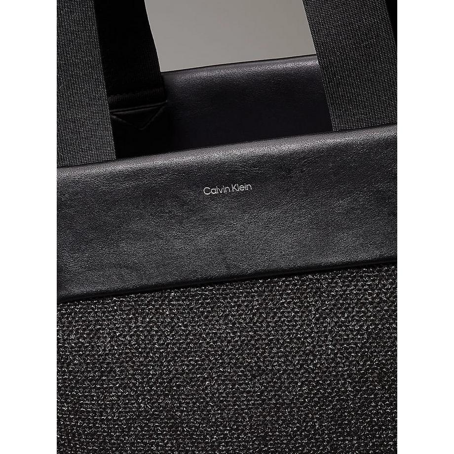 Calvin Klein Raffia Medium Shopper Tasche  