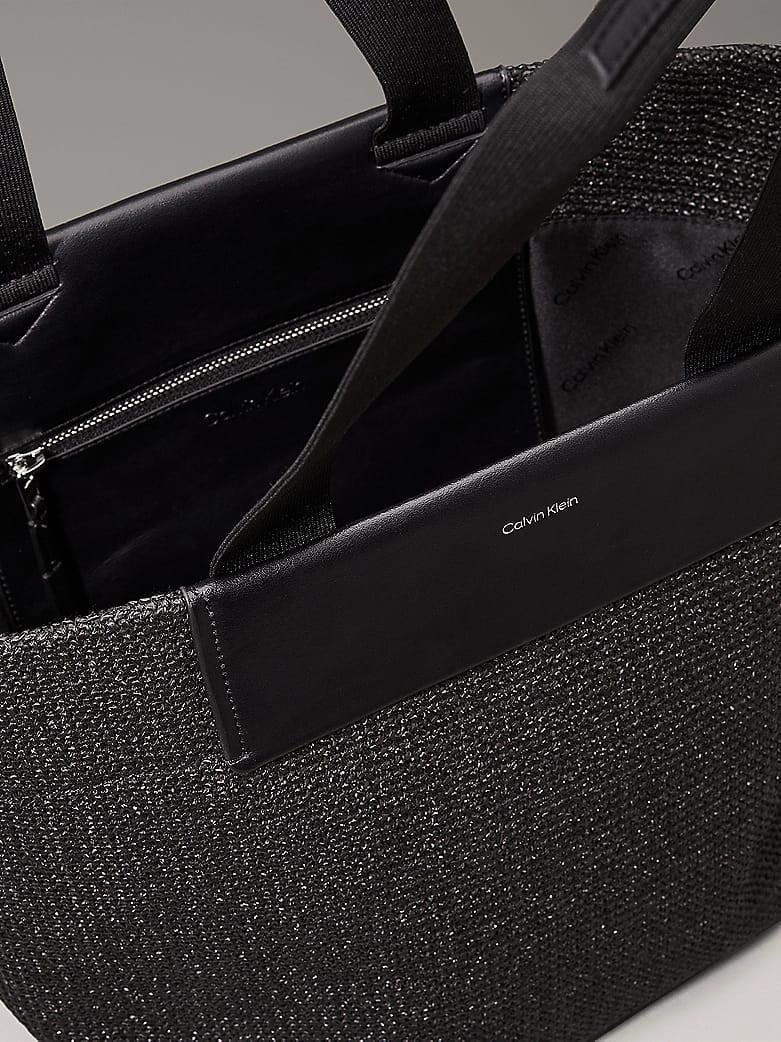 Calvin Klein Raffia Medium Shopper Tasche  